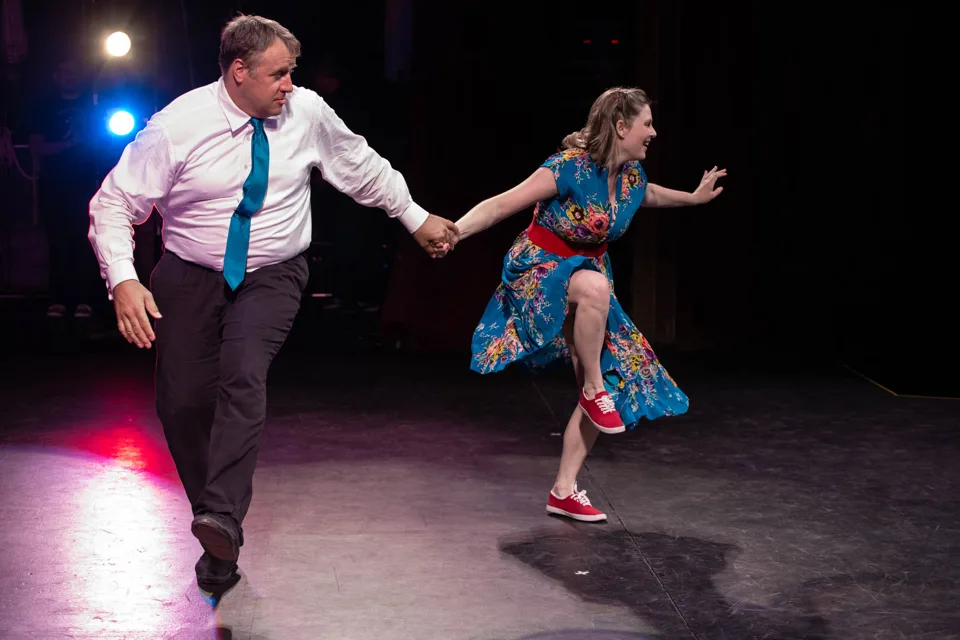 Tom Cross and Amber Lindy Hop